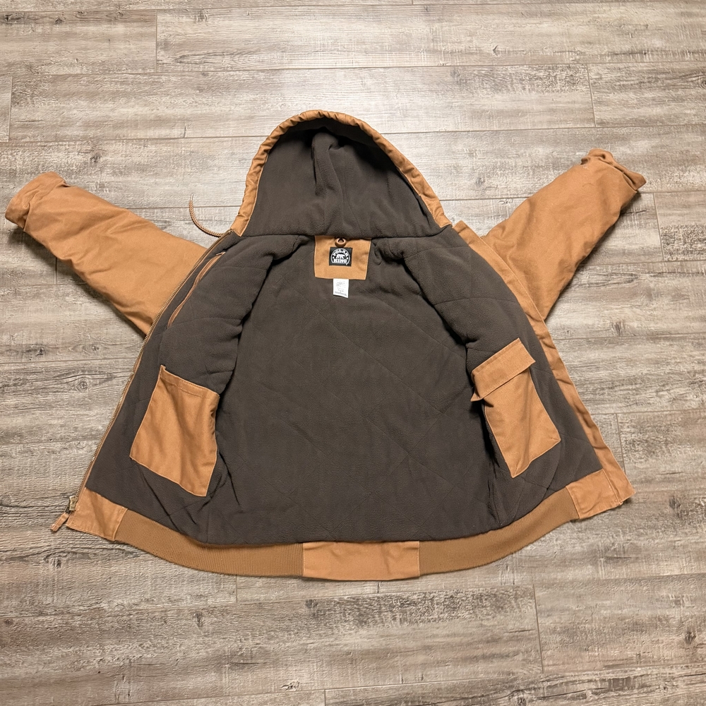 LIKE NEW Brown Polar King Hooded Work Jacket